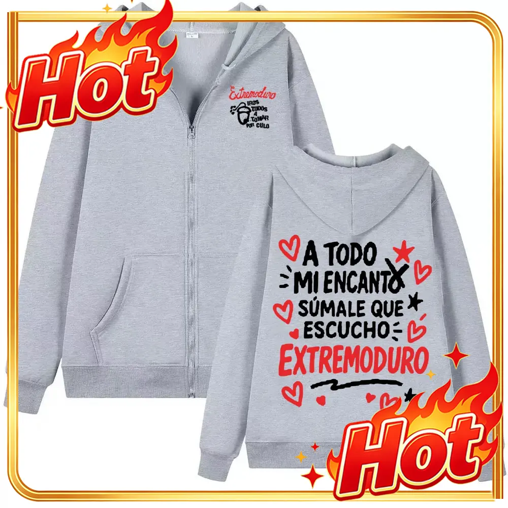 Mens Fashion Zip Up Hoodies - Rockband Extremoduro Album Zip-Up Hoodies Herren