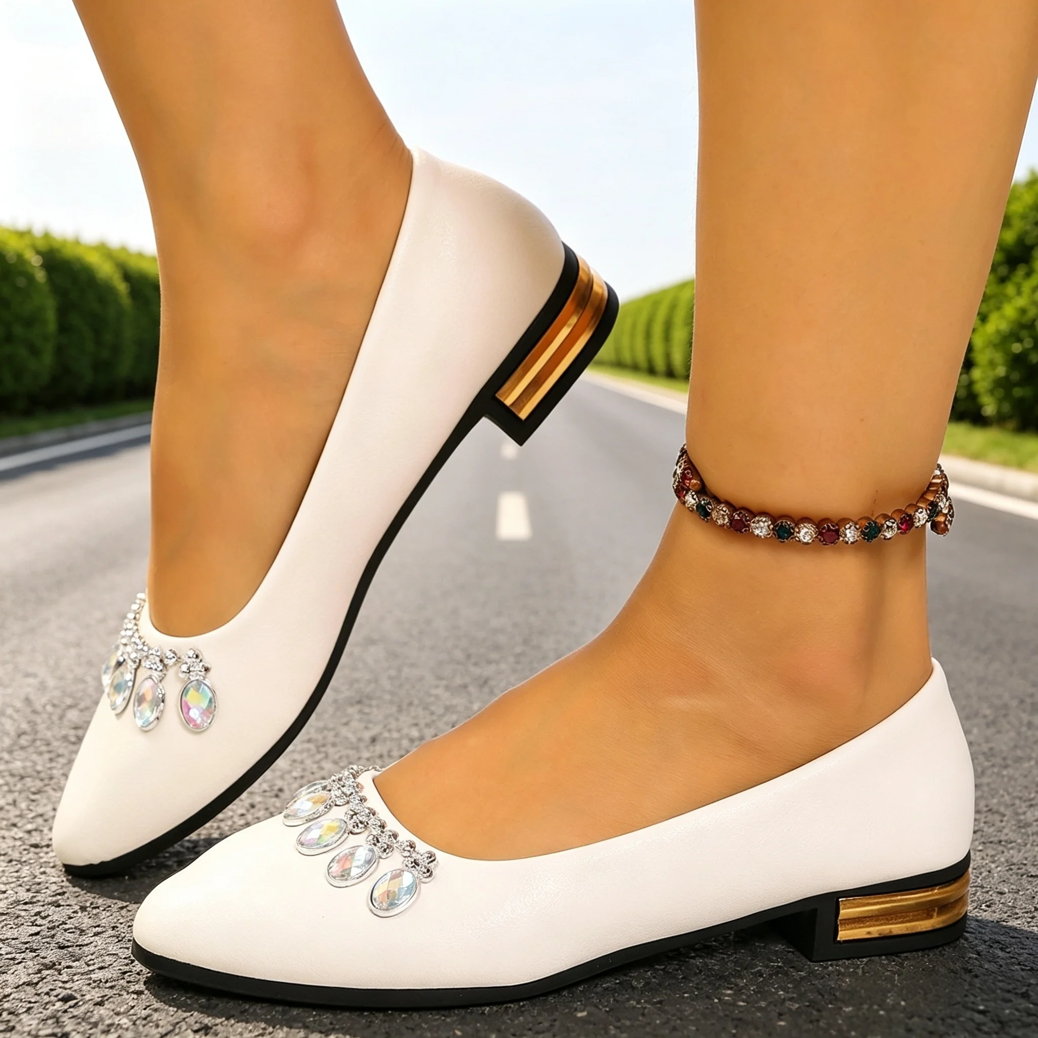 Men'S Fashion Videos - Damen Flache Schuhe mit Spitzer Zehenpartie,