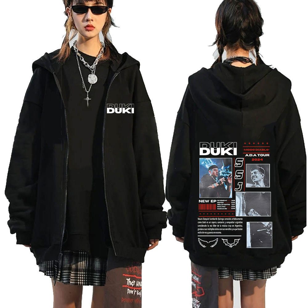 Rapper Duki ADA Tour 2024 Zip- – Mens Fashion Zip Up Hoodies Bewertung und Preis