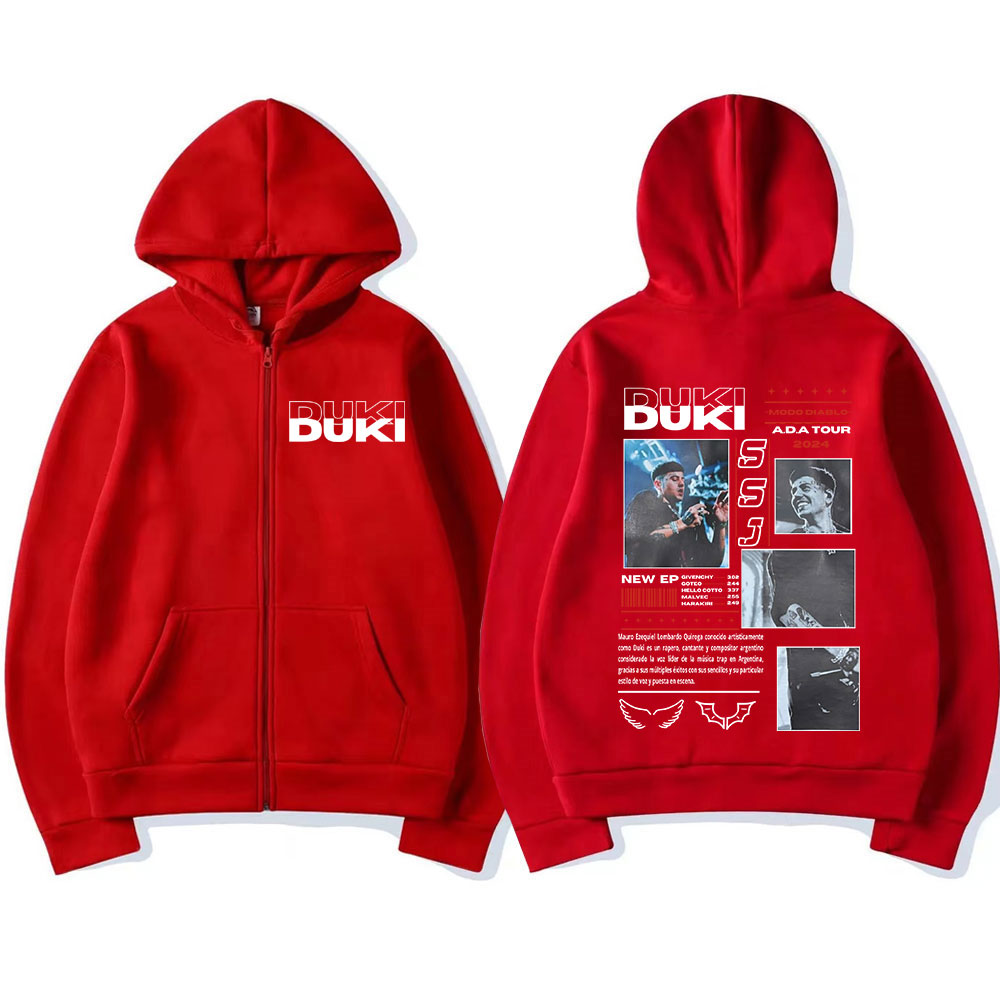 Rapper Duki ADA Tour 2024 Zip- – Mens Fashion Zip Up Hoodies Bewertung und Preis