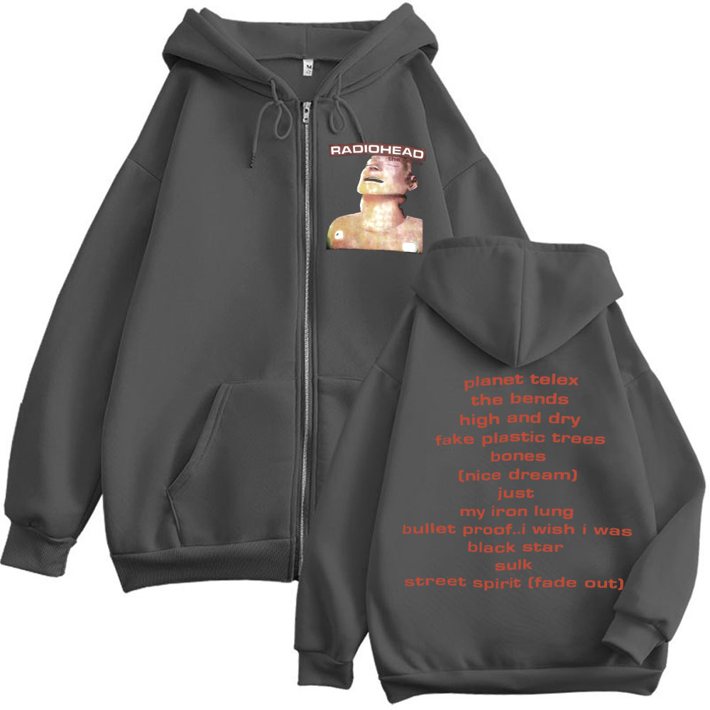 Rock Band Radiohead Musikalbum – Mens Fashion Zip Up Hoodies Bewertung und Preis