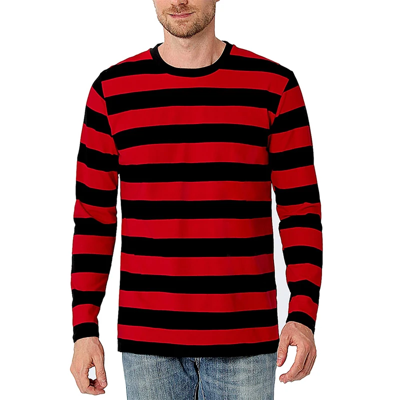 Kontraststreifen 3D-Druck Herr – Men'S Fashion T Shirts Bewertung und Preis