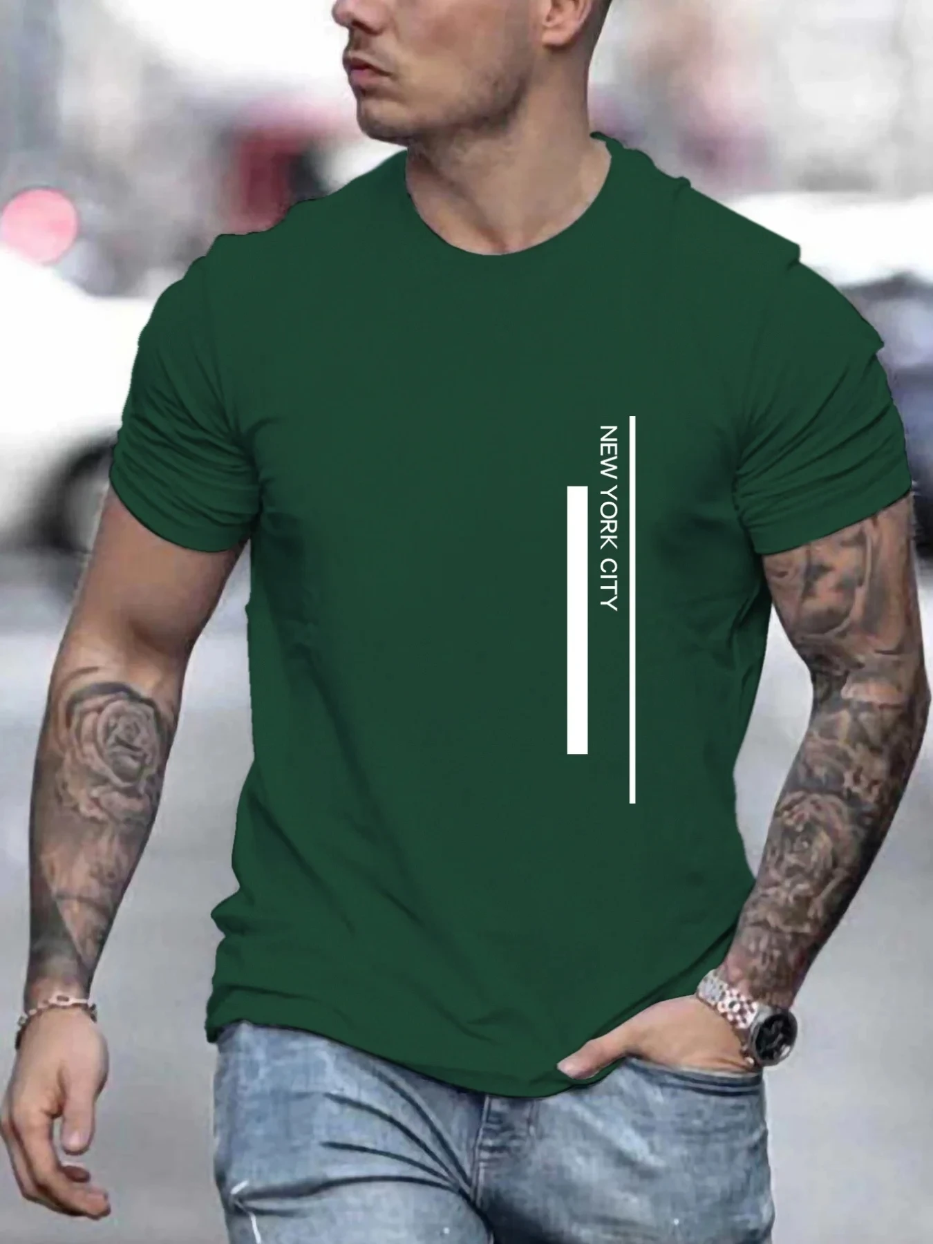 Modisches T-Shirt mit NEW YORK – Men'S Fashion New York Bewertung und Preis